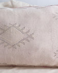 Pale Cool Pink Moroccan Sabra Lumbar Pillow - 11