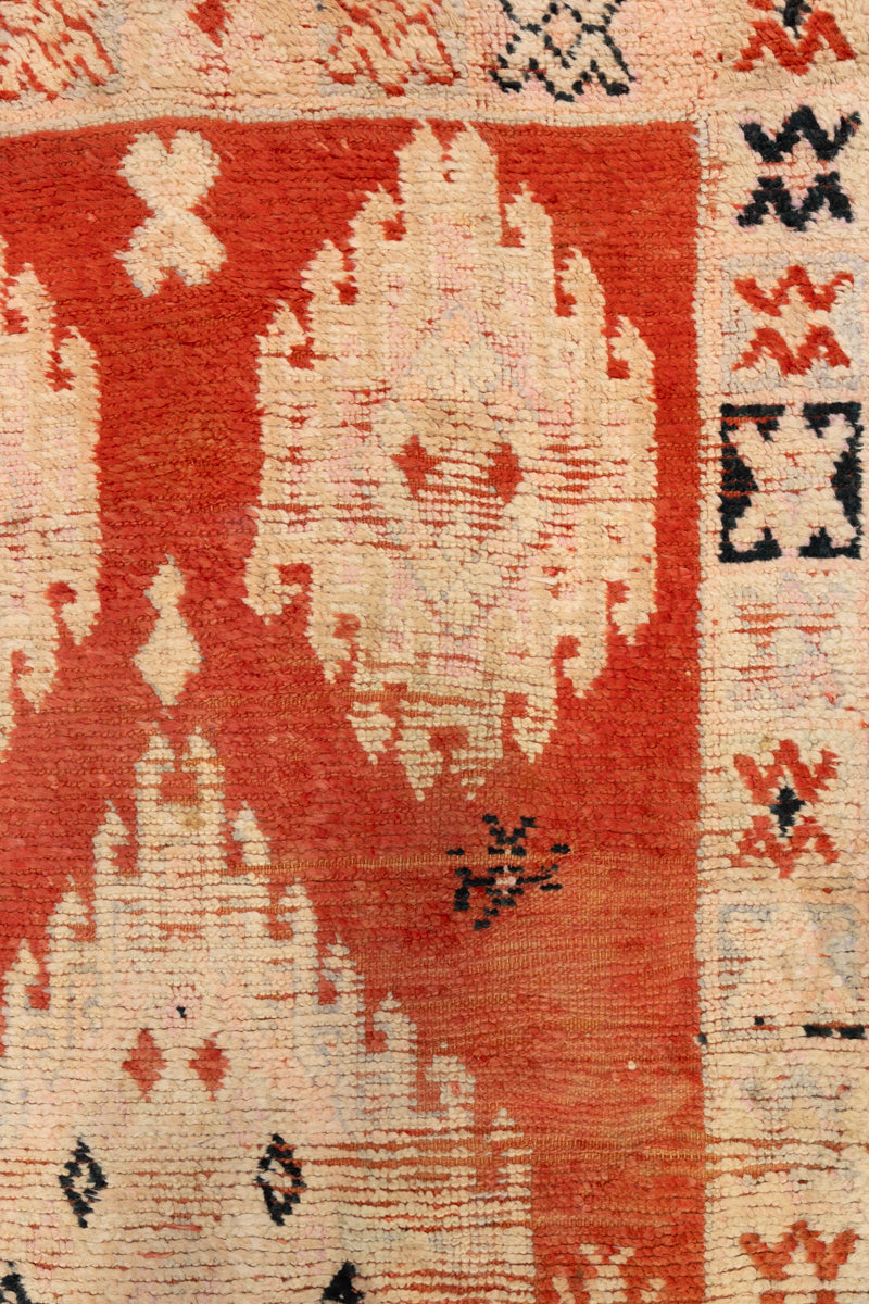 AMULET - Rare Vintage Mid-20th Century Boujaad Moroccan Rug - 9'7 x 5'5"