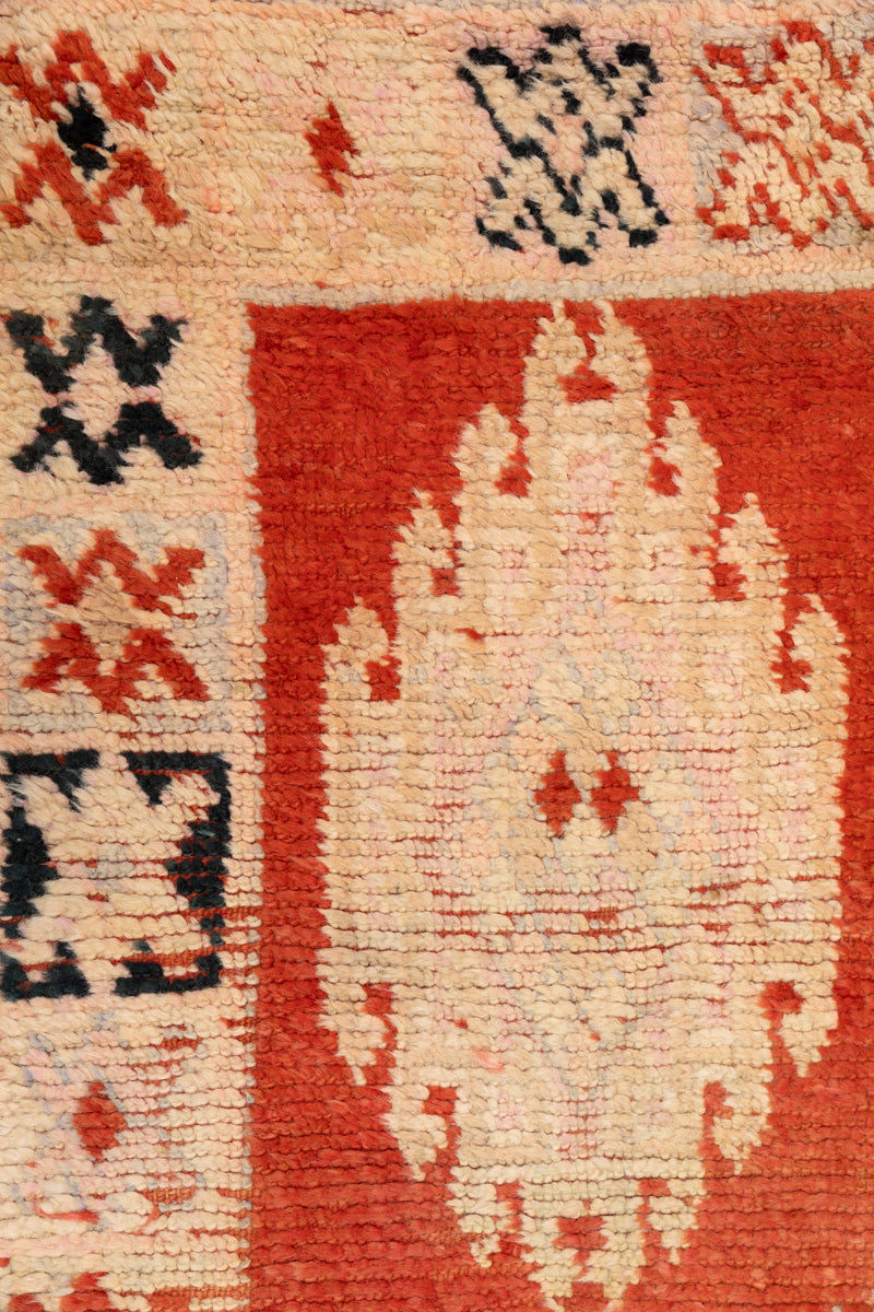 AMULET - Rare Vintage Mid-20th Century Boujaad Moroccan Rug - 9'7 x 5'5"