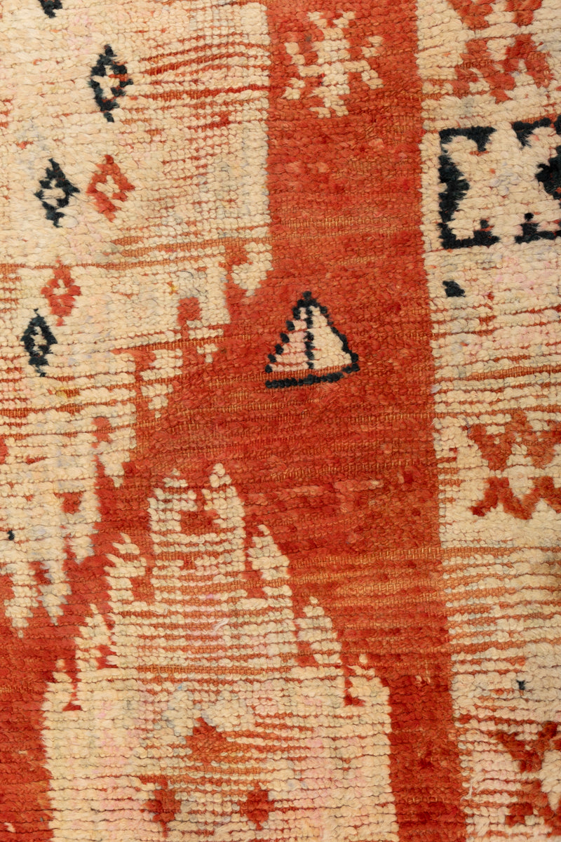 AMULET - Rare Vintage Mid-20th Century Boujaad Moroccan Rug - 9'7 x 5'5"