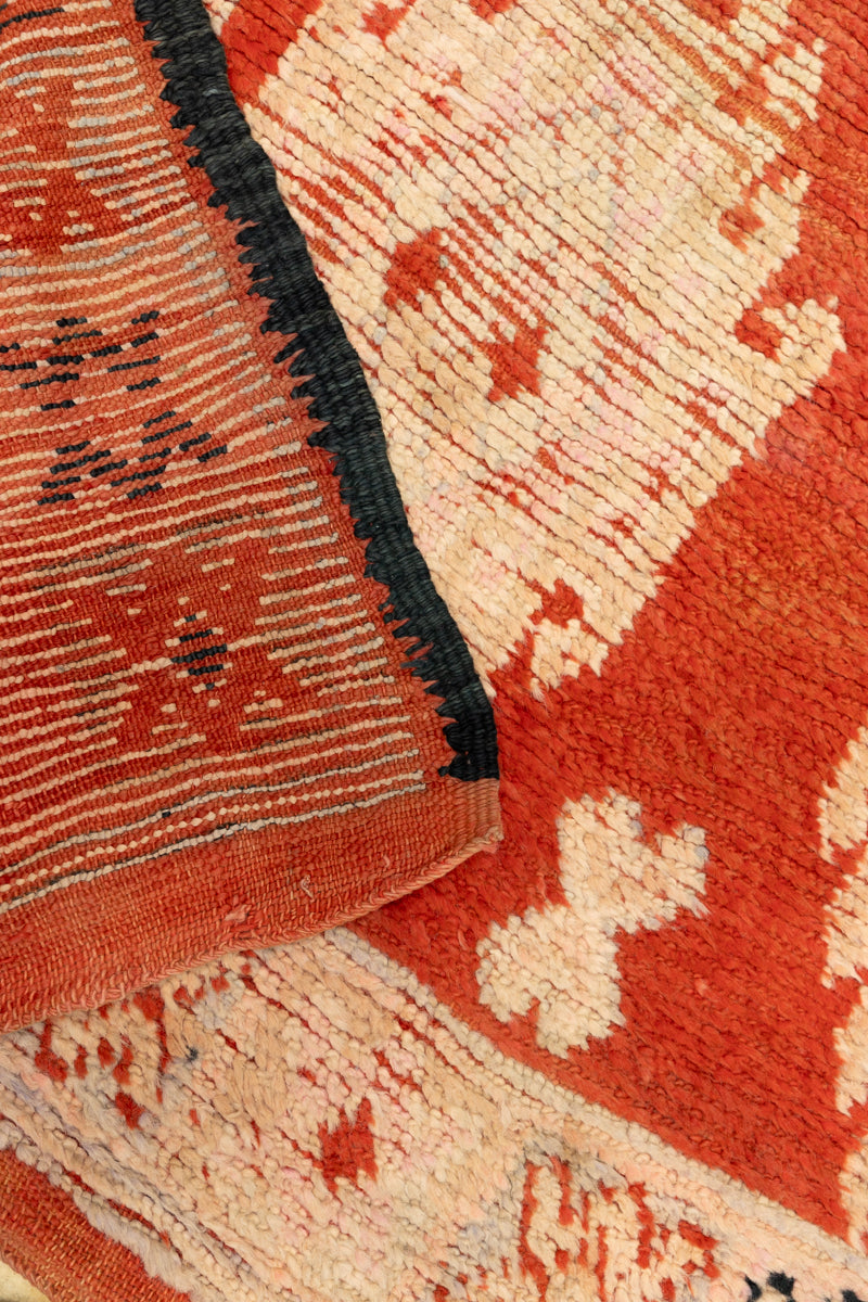 AMULET - Rare Vintage Mid-20th Century Boujaad Moroccan Rug - 9'7 x 5'5"
