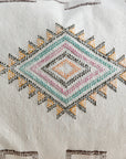 White Moroccan Sabra Lumbar Pillow - 23