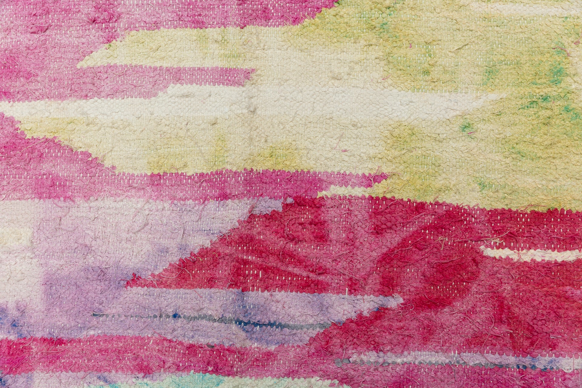 PRISM Watercolor Moroccan Boucherouite Rug 6'2 x 3'5