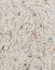 Mini Reversible Shag Moroccan Wool Rug - Blue & Grey Speckle - 2x3 ft