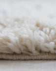 Mini Reversible Shag Moroccan Wool Rug - Blue & Grey Speckle - 2x3 ft