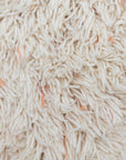 Mini Reversible Shag Moroccan Wool Rug - Peach & Pink Speckle - 2x3 ft