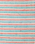 Mini Reversible Shag Moroccan Wool Rug - Blue & Coral - 2x3 ft