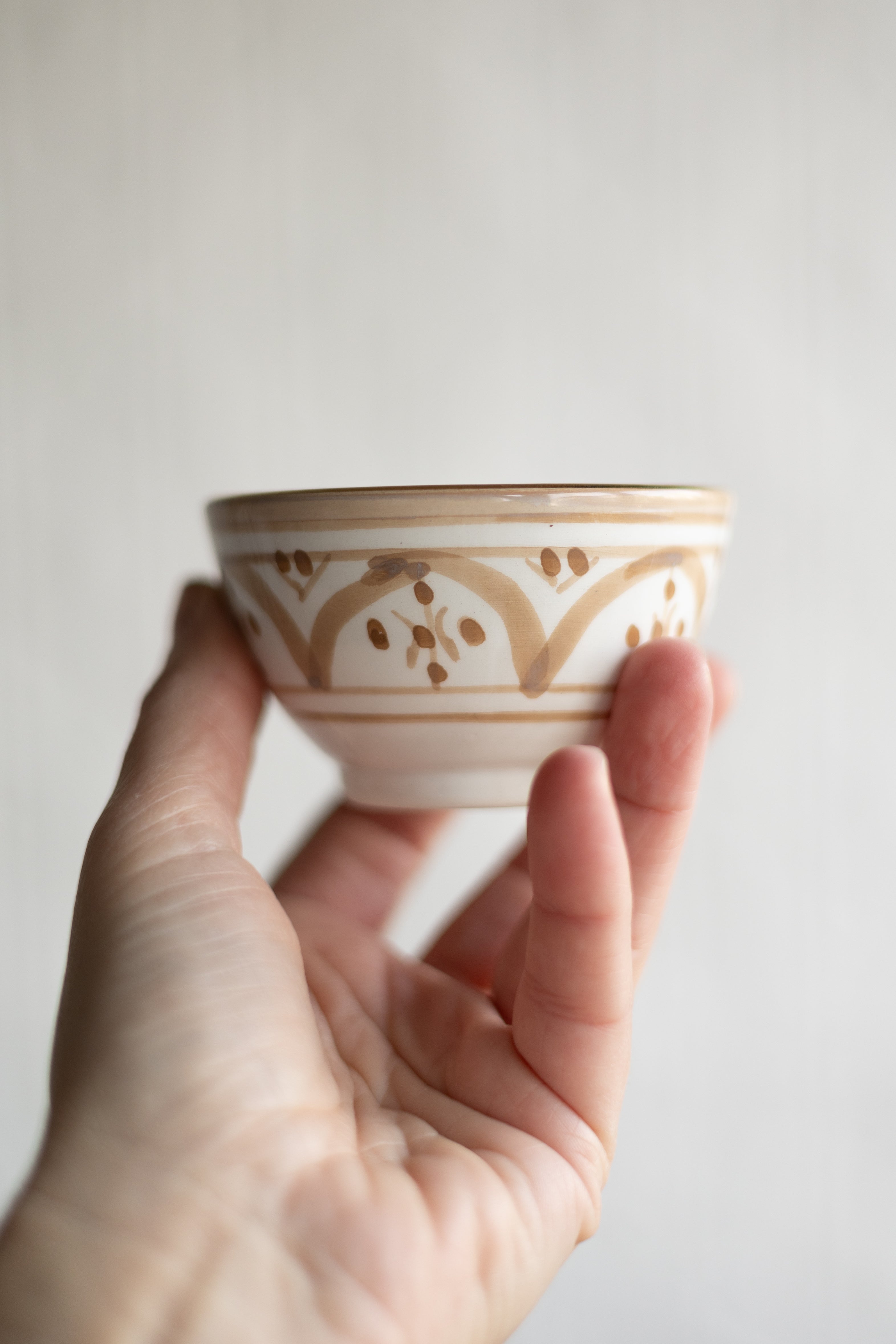 Set of 2 - Hand-painted Zwak Mini Snack Bowls - Sahara