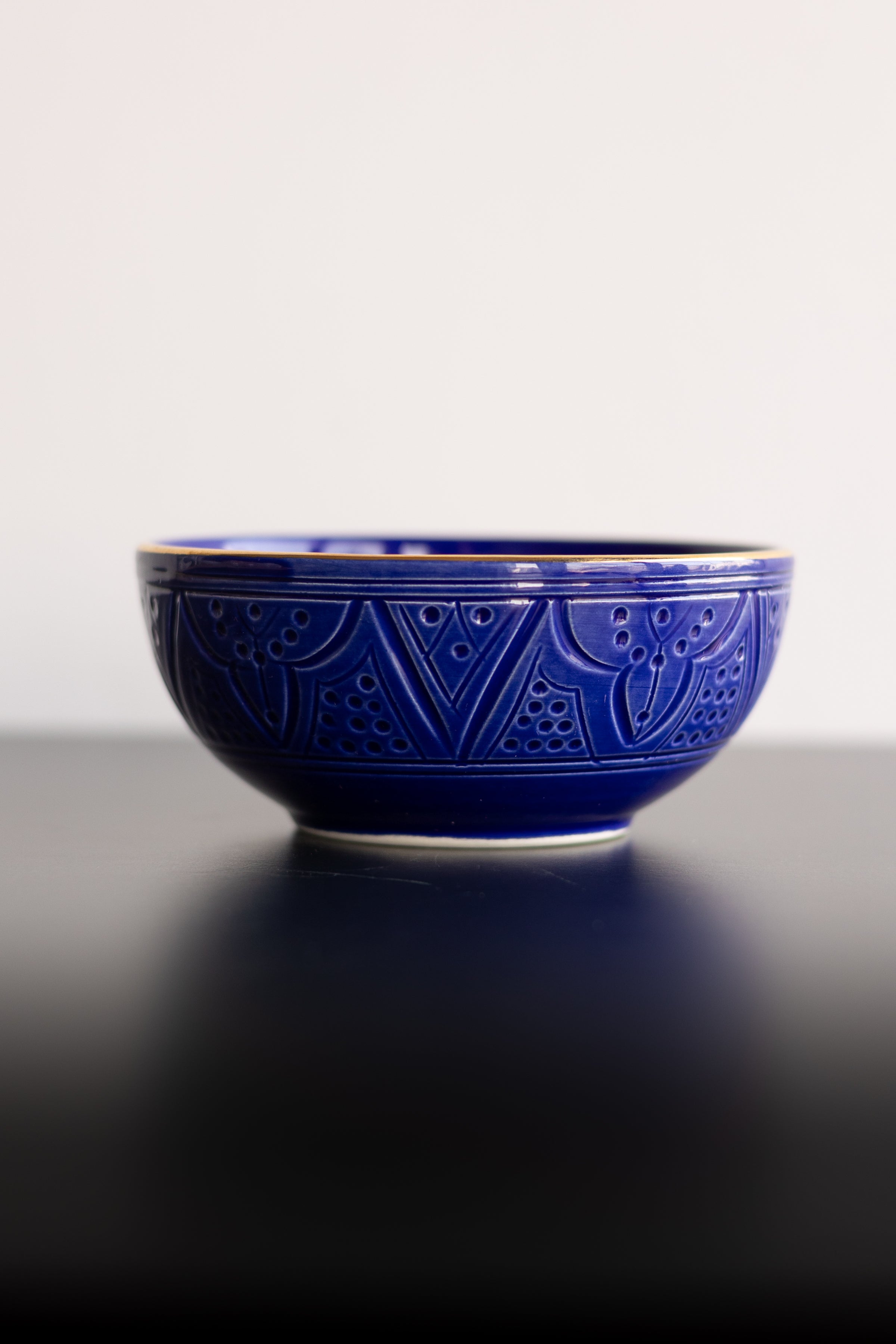 Chabi Chic Majorelle Blue Empreinte Bowls - Available in 3 sizes