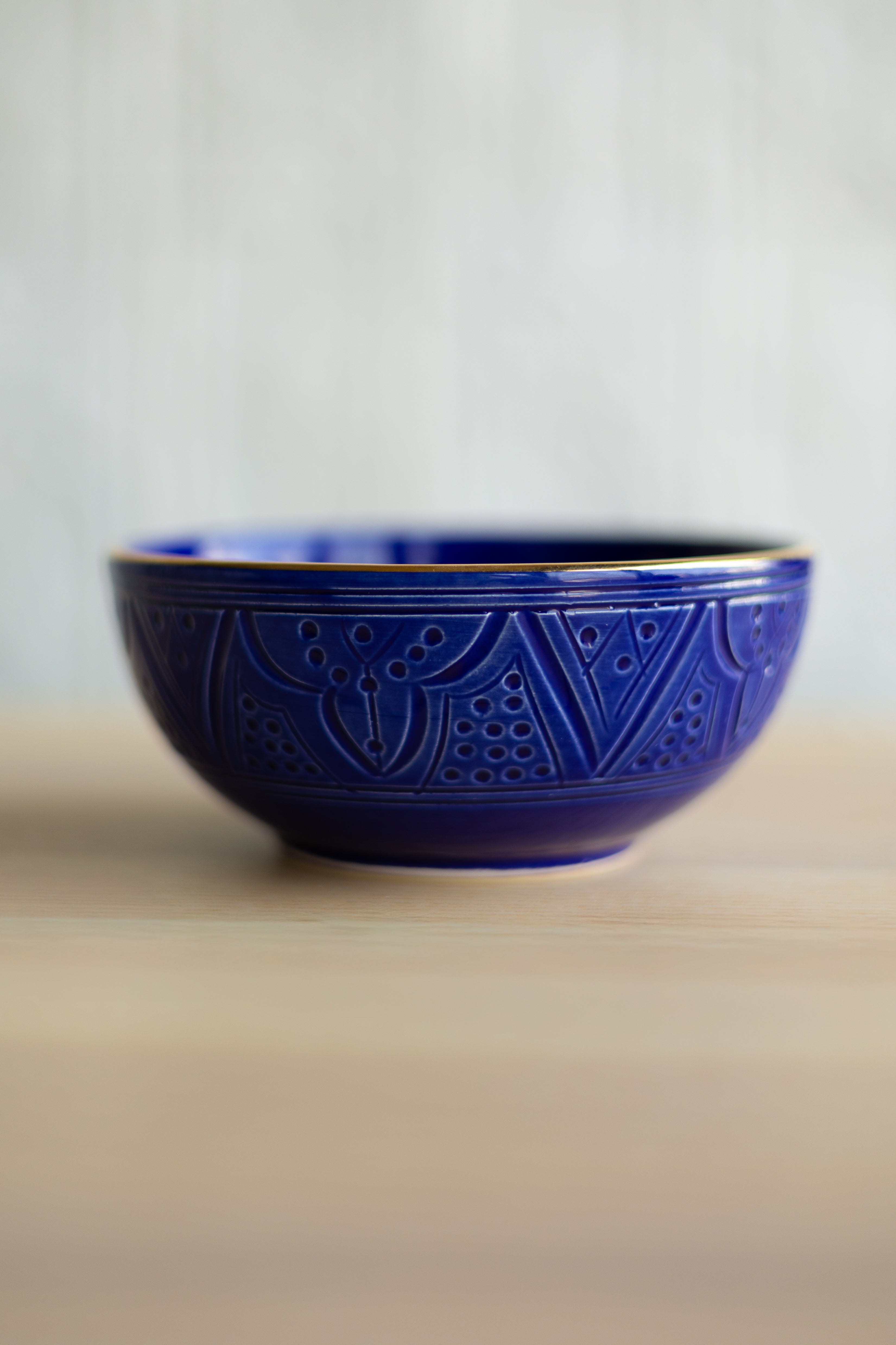 Chabi Chic Majorelle Blue Empreinte Bowls - Available in 3 sizes