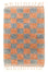 Slate & Terracotta Beni Mini Moroccan Wool Rug - 2x3 ft