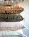 Light Pink Embroidered Moroccan "Sabra Cactus Silk" Pillow - 68