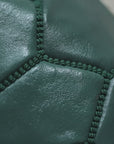 Teal - Classic Moroccan Leather Floor Pouf - 19" x 13" inches