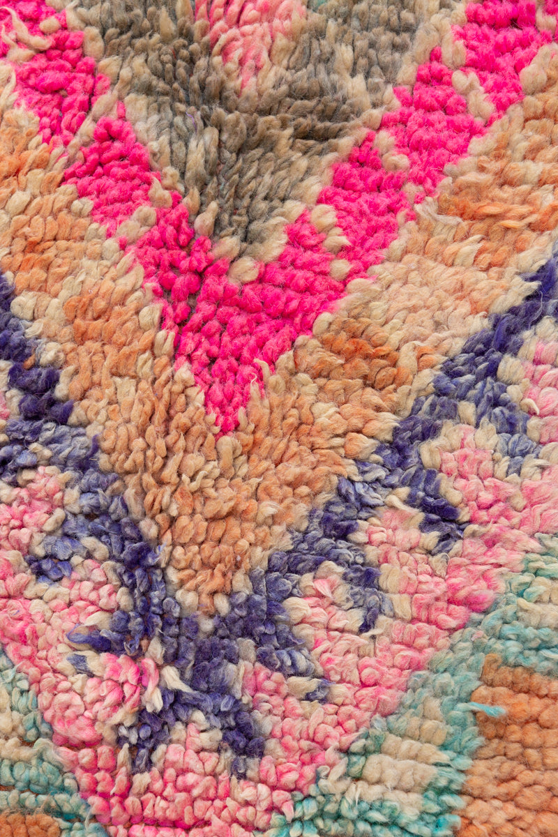 Peach Vintage Zemmour Moroccan Rug - 11'2 x 6'10