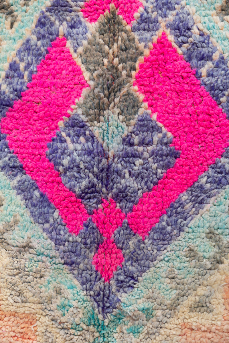 Peach Vintage Zemmour Moroccan Rug - 11'2 x 6'10