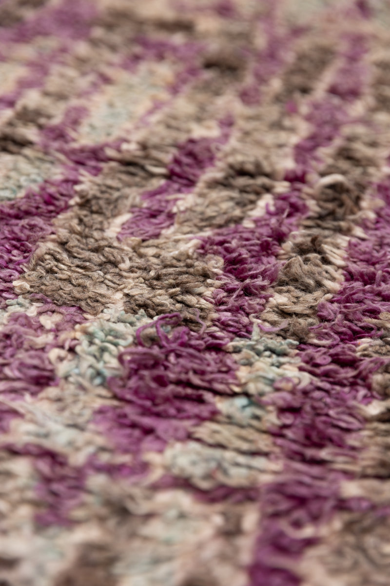 VILLAGESCAPE - Purple Vintage Talsint Moroccan Rug - 10'4 x 6'1