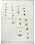 Full image overview of "SOLSTICE" Handknotted Wool Rug (Made-to-order) - Jardin Green