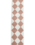 "DIAMOND" Made-to-order Checker Zanafi Wool Runner Rug - Available in 7 Colorways