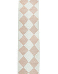 "DIAMOND" Made-to-order Checker Zanafi Wool Runner Rug - Available in 7 Colorways