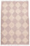 DIAMOND Made-to-order Champagne Blush and Dusty Rose Checker Zanafi Moroccan Wool Rug