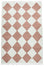 DIAMOND Made-to-order Redwood and White Checker Zanafi Moroccan Wool Rug