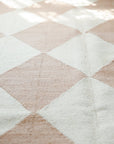 "DIAMOND" Made-to-order Checker Zanafi Wool Runner Rug - Available in 7 Colorways