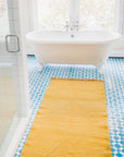 Customizable Gold Yellow and Sand Moroccan Zanafi Runner Rug - Made-to-Order - Available in 3 Colorways