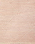 Customizable Zanafi Two-tone Flatweave Wool Rug - Rose+Champagne Blush
