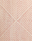 Customizable Zanafi Two-tone Flatweave Wool Rug - Rose+Champagne Blush