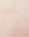 Customizable Zanafi Two-tone Flatweave Wool Rug - Rose+Champagne Blush