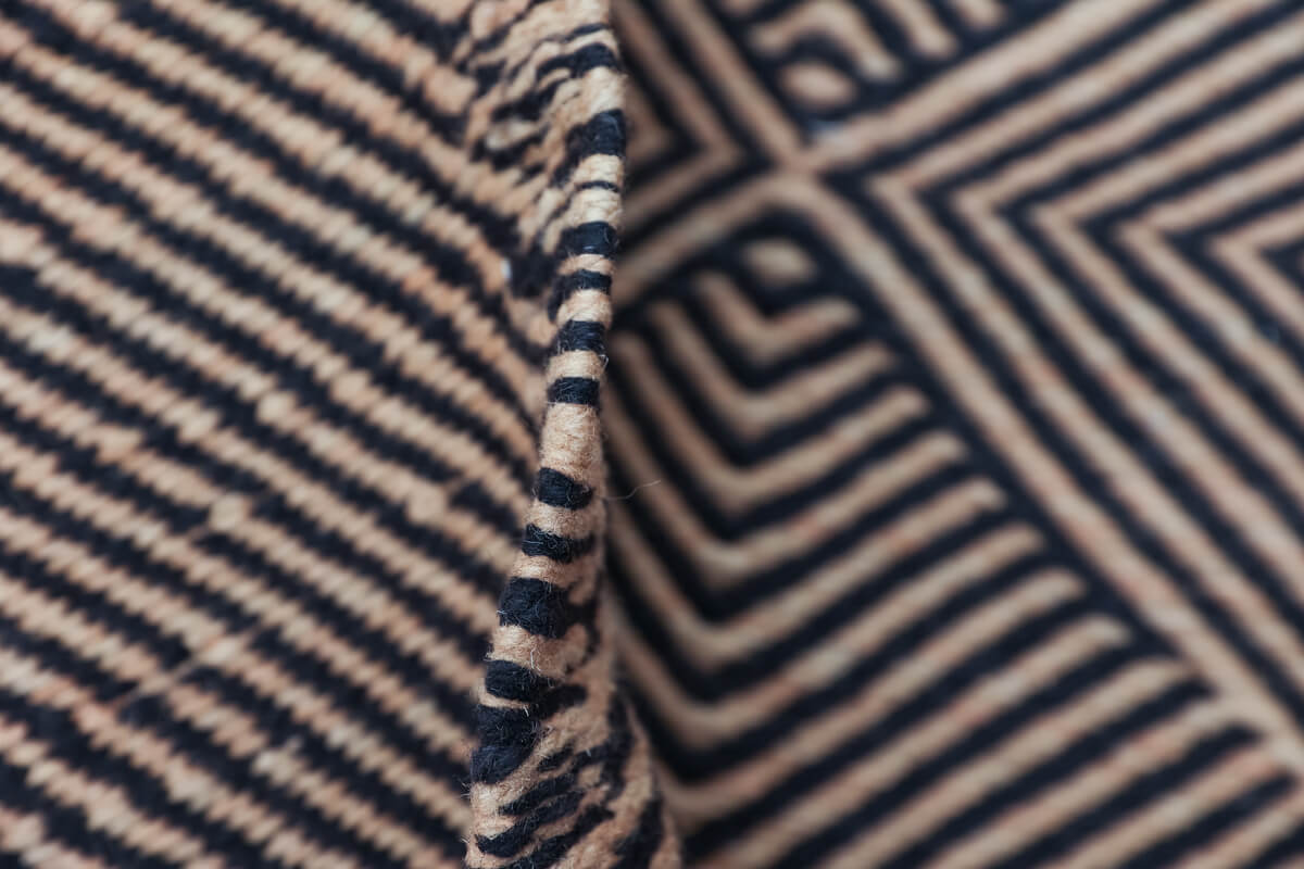 Customizable Made-to-Order Black and Sand Moroccan Zanafi Runner Rug - Available in 3 Colorways
