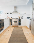 Black + Sand Zanafi Moroccan Kitchen Rug