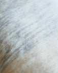 Moroccan Pom Pom Wool Throw Blanket - Ice Grey and Natural White