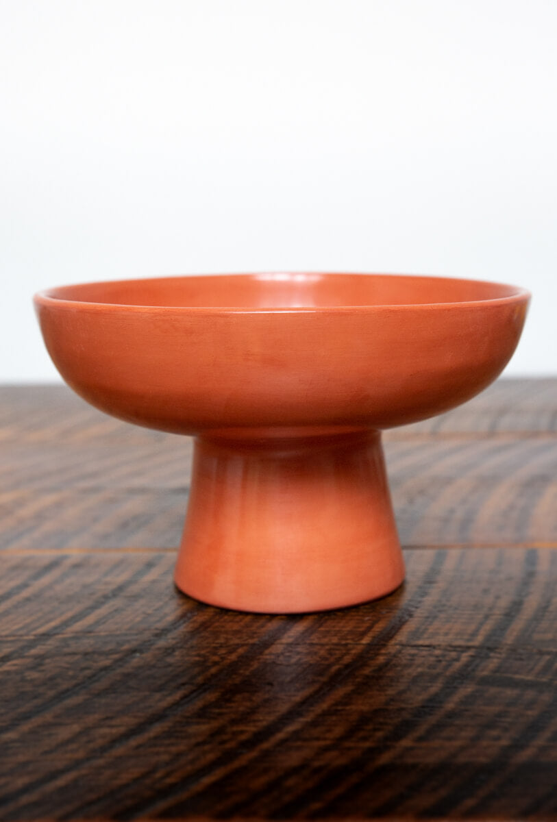 Terra Cotta Orange Large Tadelakt Fruit Bowl - OUIVE