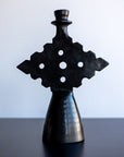 Chabi Chic Black Diamond Tadelakt Candle Holder - Available in 2 sizes