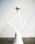 Chabi Chic White Diamond Tadelakt Candle Holder - Available in 3 sizes