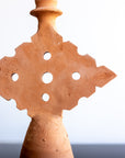 Chabi Chic Raw Terracotta Diamond Candle Holder - Available in 2 sizes