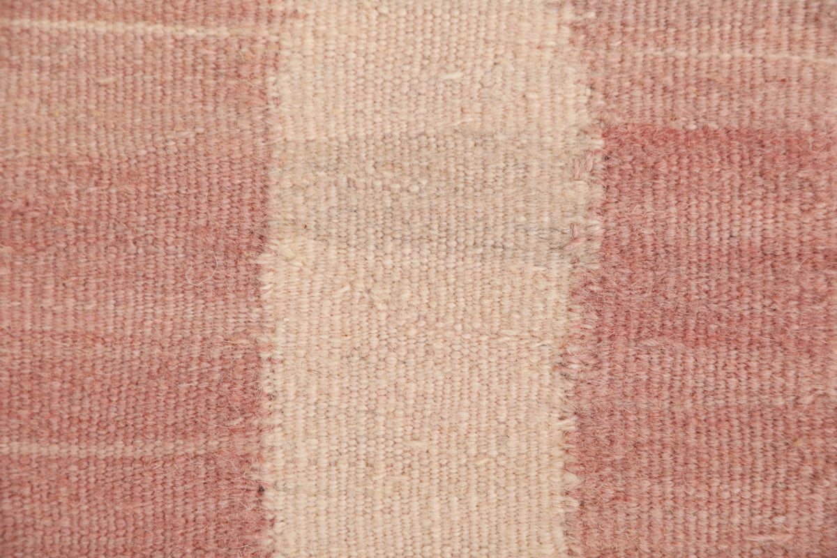 Striped Flatweave Moroccan Kilim Rug (Made-to-order) - Dusty Rose