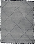 Black and Olive Green Made-to-order Zanafi Moroccan Wool Rug - Available in 4 Colorways