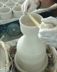 Set of 3 - Chabi Chic Handmade Ceramic Splatter Paint Nesting Bowls - Rust/Terracotta