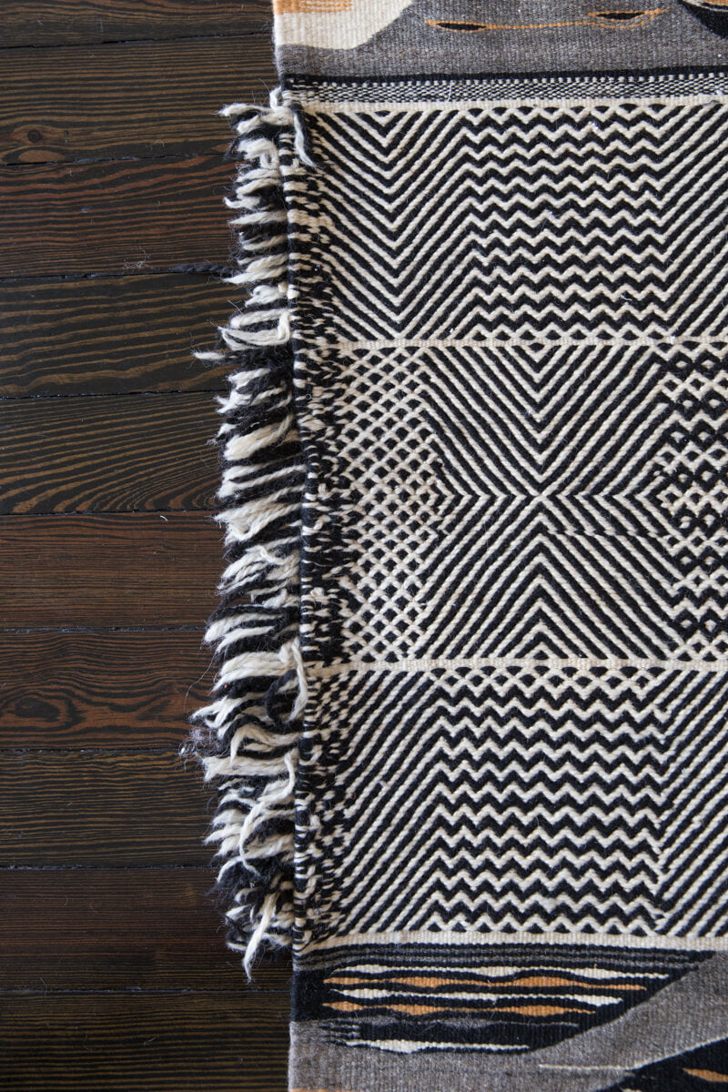 "Dunes Day" Akhnif/Zanafi Mix Contemporary Moroccan Kilim Rug - 8'6" x 5'1" ft (259x155 cm)