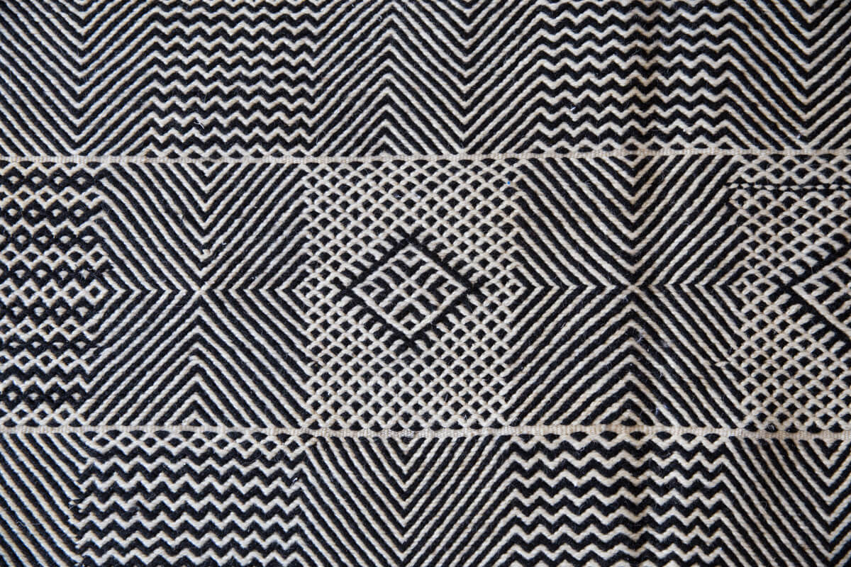 "Dunes Day" Akhnif/Zanafi Mix Contemporary Moroccan Kilim Rug - 8'6" x 5'1" ft (259x155 cm)