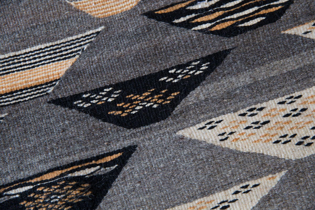 "Dunes Day" Akhnif/Zanafi Mix Contemporary Moroccan Kilim Rug - 8'6" x 5'1" ft (259x155 cm)