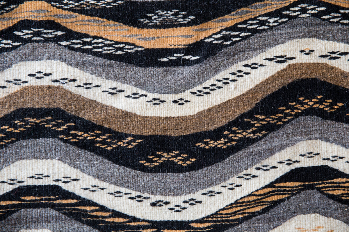 "Dunes Day" Akhnif/Zanafi Mix Contemporary Moroccan Kilim Rug - 8'6" x 5'1" ft (259x155 cm)