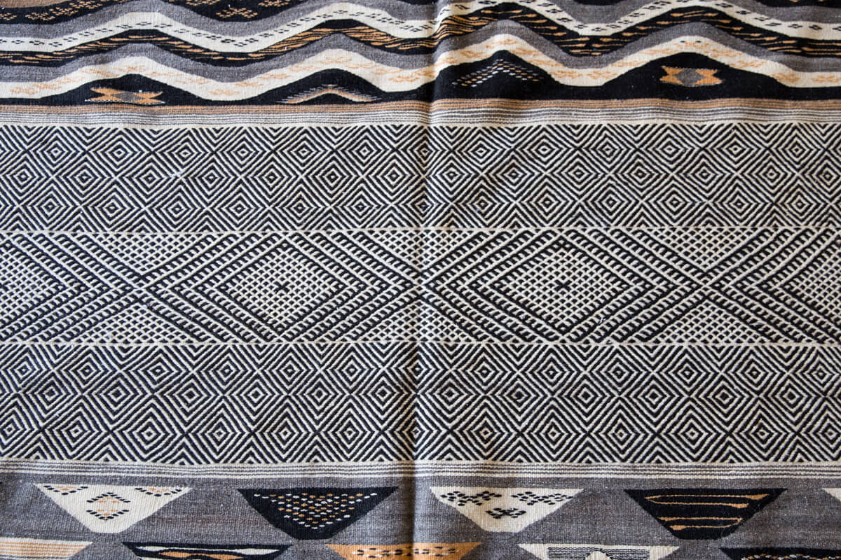 "Dunes Day" Akhnif/Zanafi Mix Contemporary Moroccan Kilim Rug - 8'6" x 5'1" ft (259x155 cm)