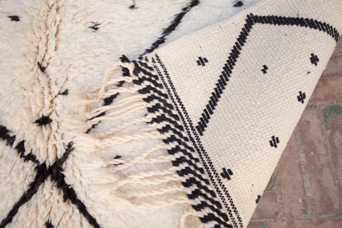 BALANCE Beni Ourain Mrirt wool Moroccan Rug - 8'7" x 4'11" ft (261x150cm)
