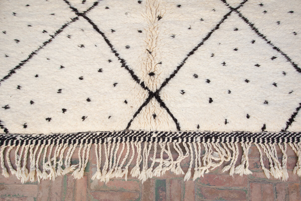 BALANCE Beni Ourain Mrirt wool Moroccan Rug - 8'7" x 4'11" ft (261x150cm)