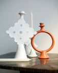Chabi Chic White Diamond Tadelakt Candle Holder - Available in 3 sizes