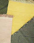 Customizable Zanafi Two-tone Flatweave Wool Rug - Rose+Champagne Blush