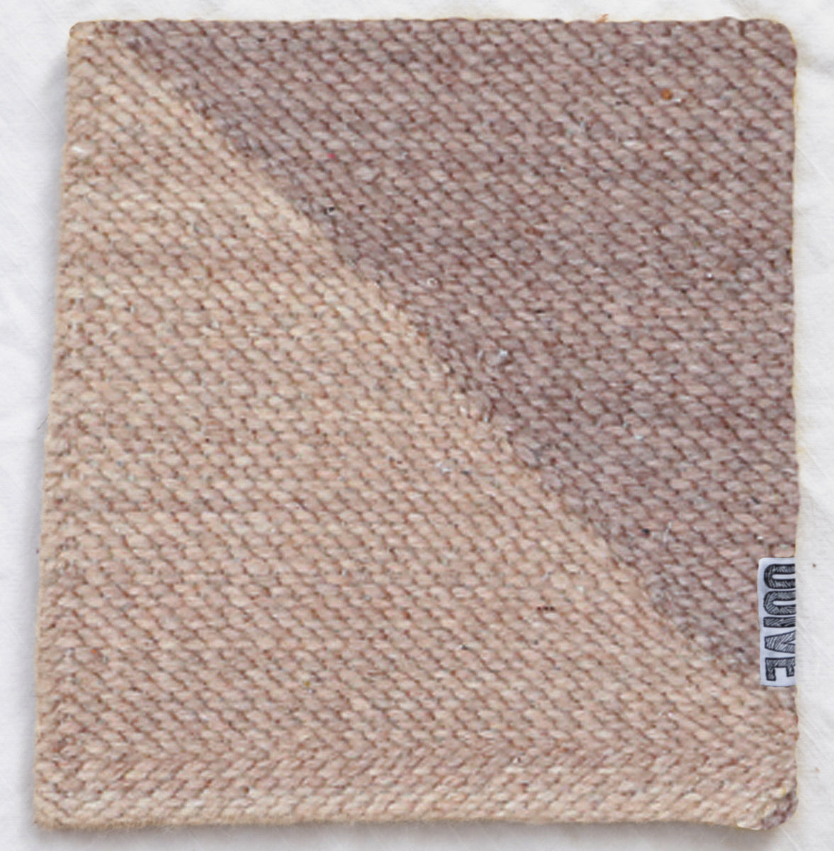 "DIAMOND" Checker Zanafi Flatweave Wool Rug (Made-to-Order) - Champagne Blush+Dusty Rose
